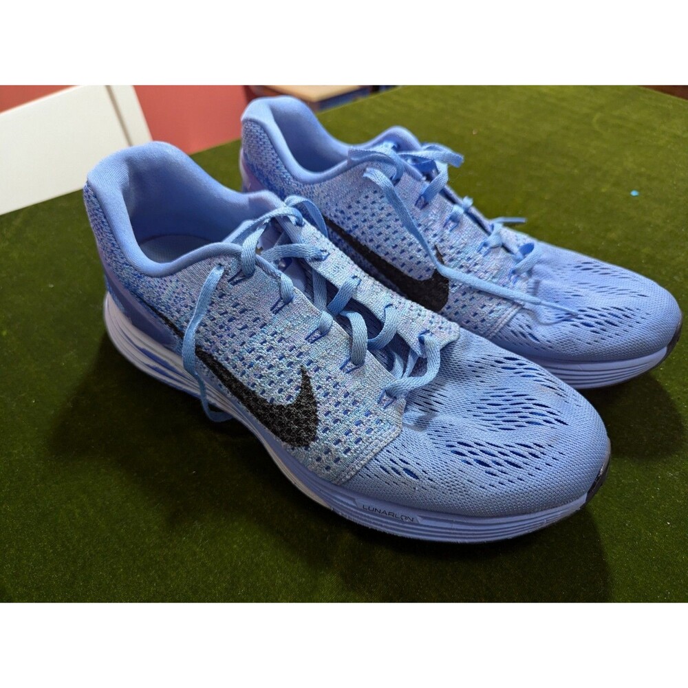 Nike Lunarglide 7 Women’s Running Shoes Blue Chalk Blue Size 10 Lightweight Mesh
